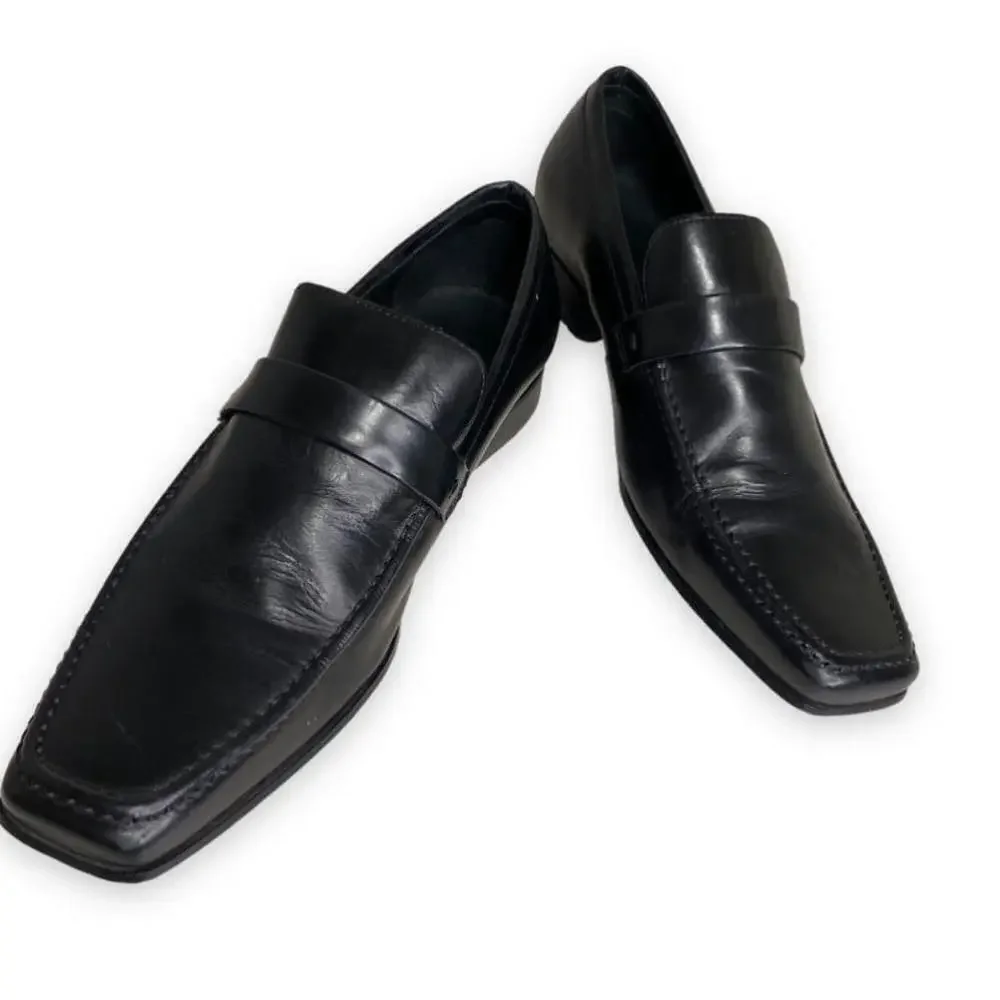 Black Leather Dress Loafer
